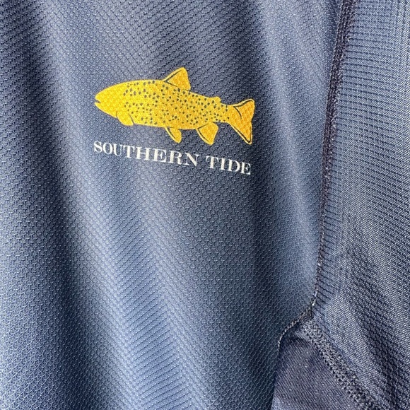 Southern Tide Skipjack Deep Sea Long Sleeve Graphic T Shirt Men Size L - Picture 4 of 16